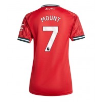Stroje piłkarskie Manchester United Mason Mount #7 Koszulka Podstawowej dla damskie 2025-26 Krótki Rękaw